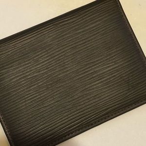 Authentic Louis Vuitton Black Epi Case